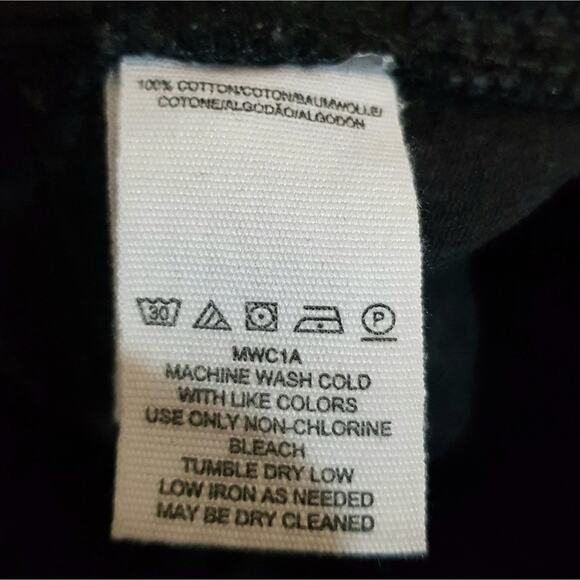 Free People We The Free Black Distressed Jean Skirt 100% Cotton Button Fly Mini - Picture 11 of 14